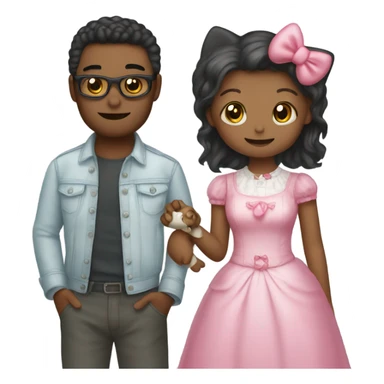 hello kitty and dear daniel sticker