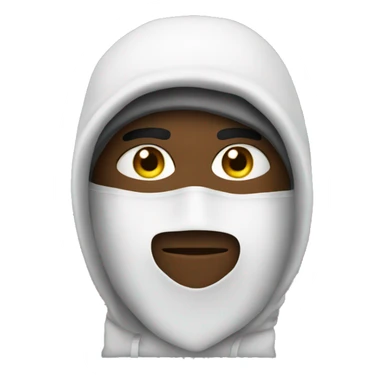 someone with ski mask sticker