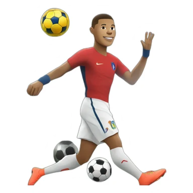 Mbappé qui sert la main de Ronaldo sticker