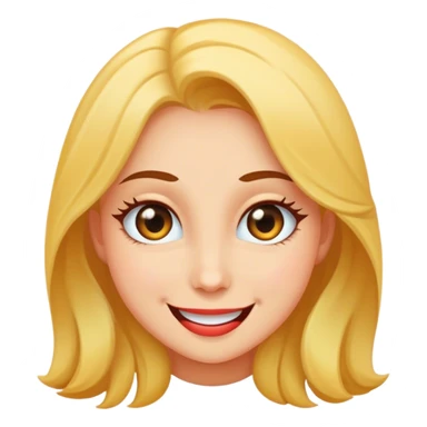Flirty smile sticker