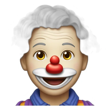 une personne qui fait le clown sticker