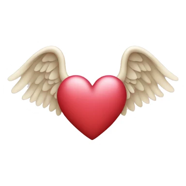 heart with angel wings sticker