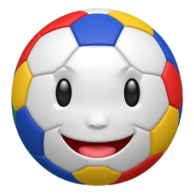 BALON DE FUTBOL CON CARAS sticker