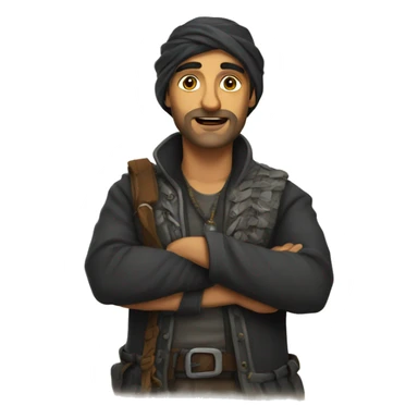 renkli bir kagal sticker