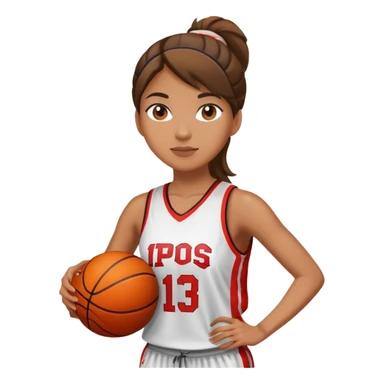 Basketball player female sticker