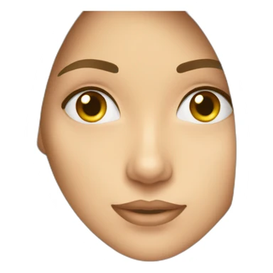 Mujer pelo rubio largo, cara ovalada y ojos grises sticker