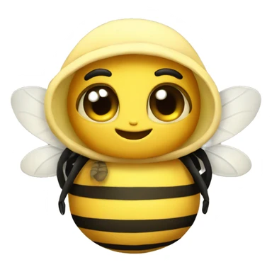 Cozy bumble bee sticker