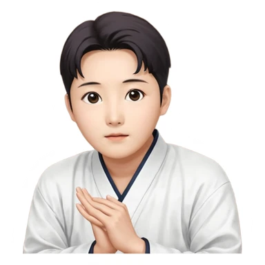 검은 테 안경을 쓰고 하얀 캡모자를 쓰고 흰 옷을 입은남자 sticker