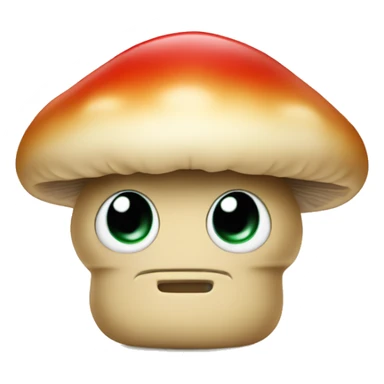 Mushroom holding applesauce  sticker