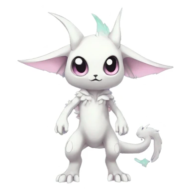 cute cool edgy ethereal alien punk Digimon-Fakemon-animal full body sticker