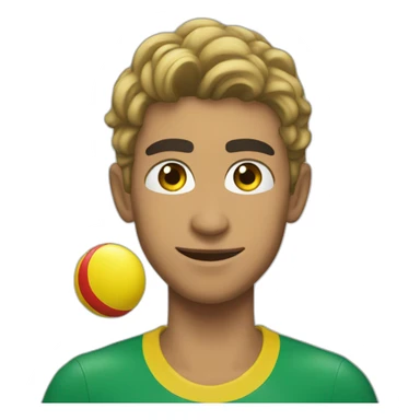 Hakimi avec un ballon sticker