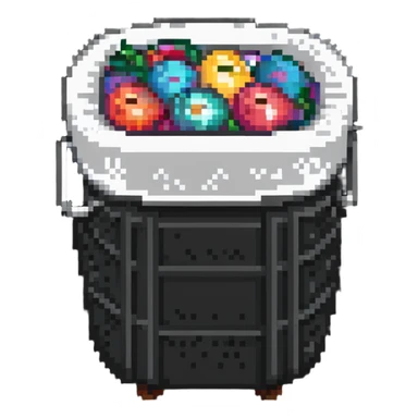 overflowing clothes hamper sticker