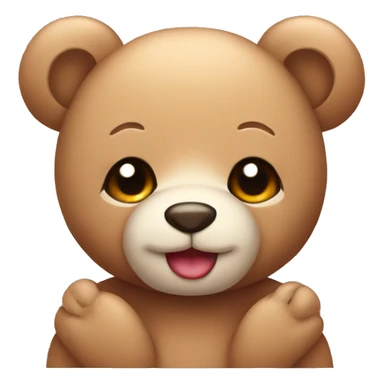 Kawaii teddy bear sticker