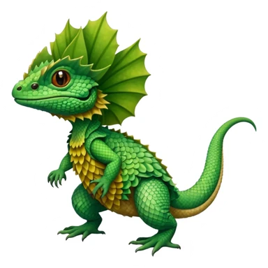 frilled lizard sticker