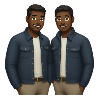 Two gay men sticker