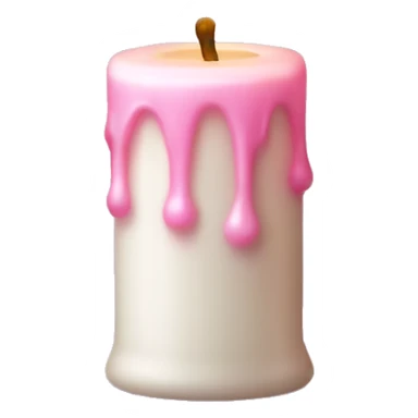Light pink magic candle Halloween  sticker