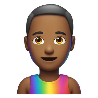 make a rainbow human sticker