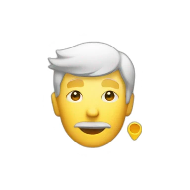 Men saling his product at a customer sticker