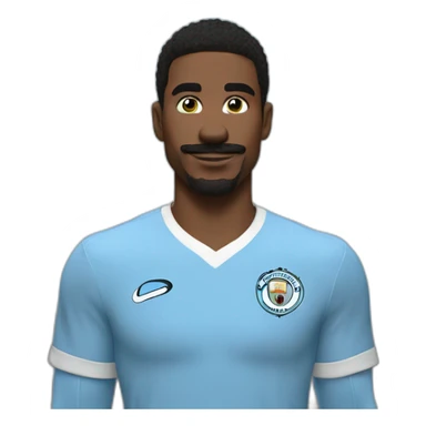mario bros in manchester city jersey sticker