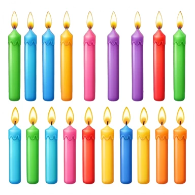 16 birthday candles  sticker