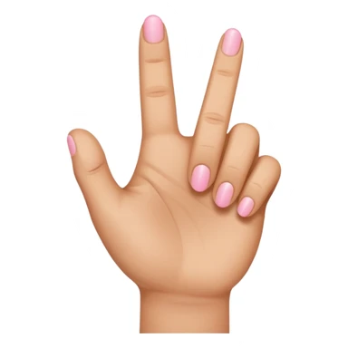 light brown hand with pinky finger raised sticker