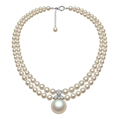 fancy pearl necklace sticker