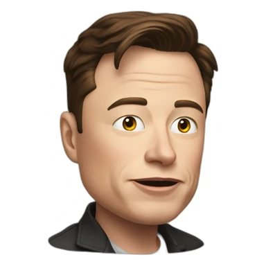 Elon musk being stupid sticker