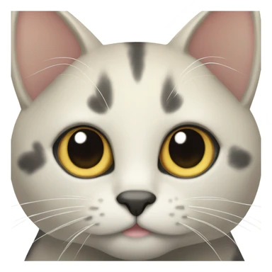 black toitose cat with blonde specks sticker