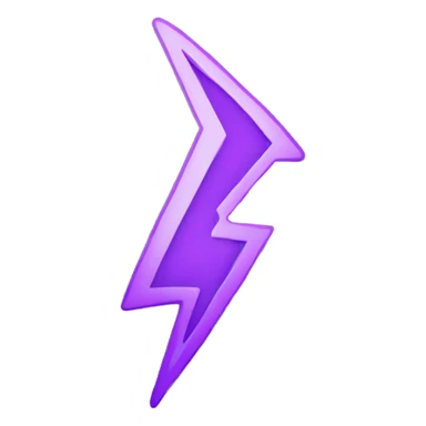 Purple lightning bolt  sticker