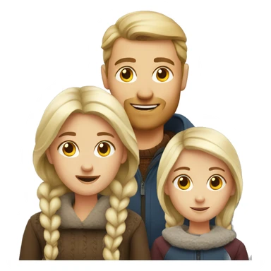 Nordic family sticker