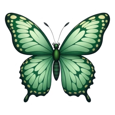 Dark green butterfly  sticker