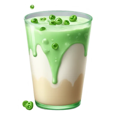 spoiled milk with green pieces sticker