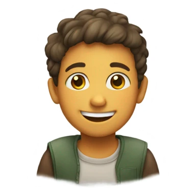 smiling boy  indoors sticker