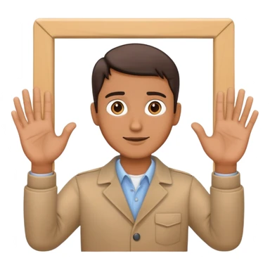 director hands frame gesture, filmmaker framing with hands sticker