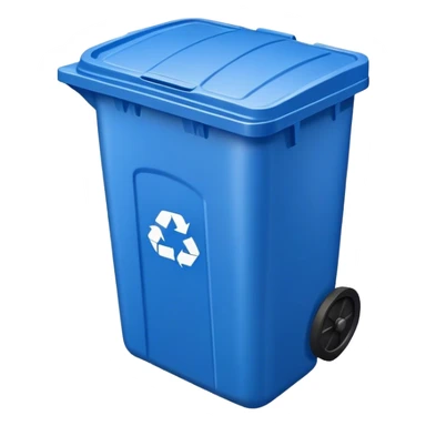 Plastic garbage can sticker