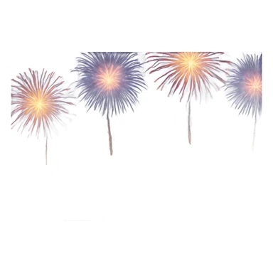 seaside fireworks sticker