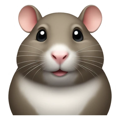 a very round fat rat sticker