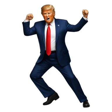 Donald trump dancing sticker