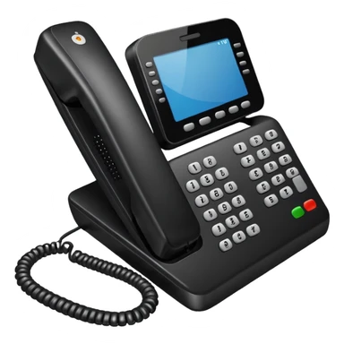 Corporate Black office phone sticker