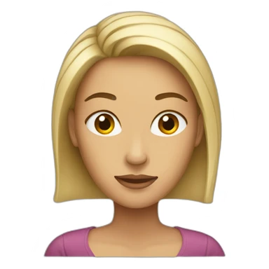 Women with long forhead sticker