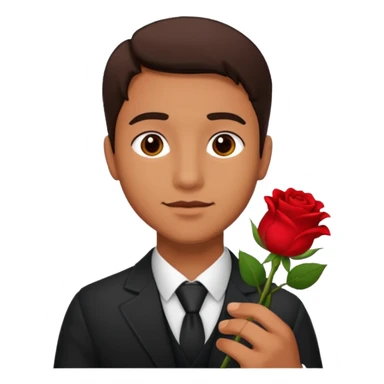 Hombre con una rosa 🌹 sticker
