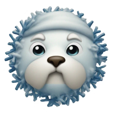 christmas whisses for segnature email, blue one sticker