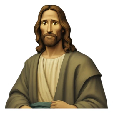 Jesus in van gogh style sticker