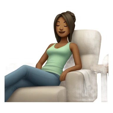Relax withe woman  sticker