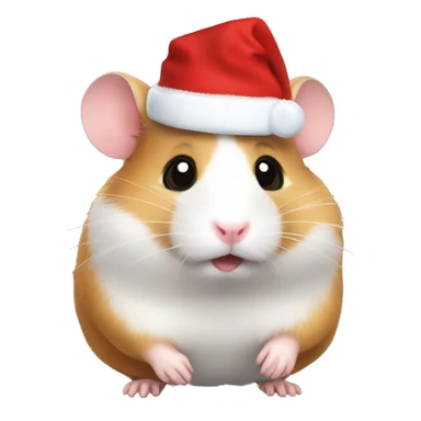 Christmas hamster sticker