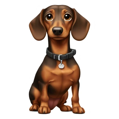 dachshund in arms sticker