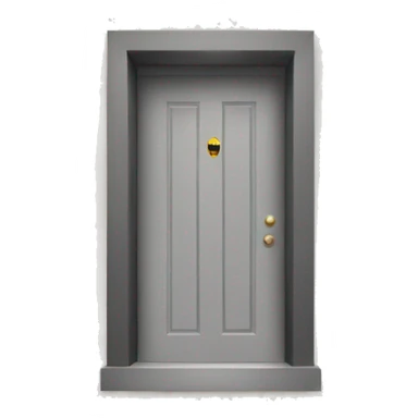 a door with the men sign on it sticker