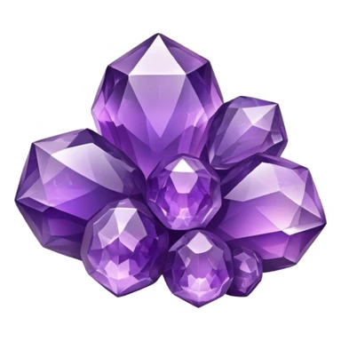 Purple amethyst cluster fruit sticker