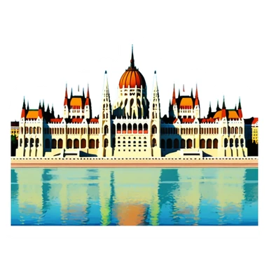Budapest parliament emoji sticker