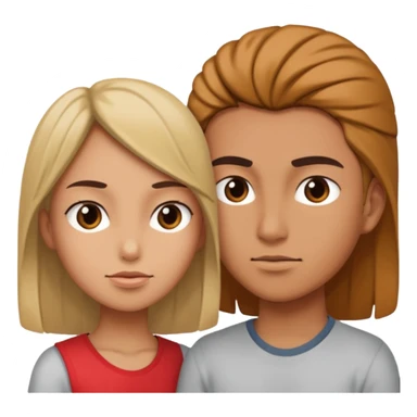 Create one side efforts and one side love sticker